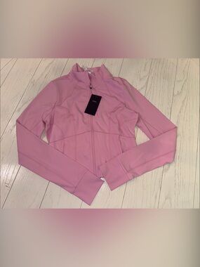 Fabletics Pink Zip-Up Active Jacket